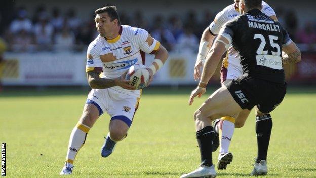 Danny Brough in action for Huddersfield