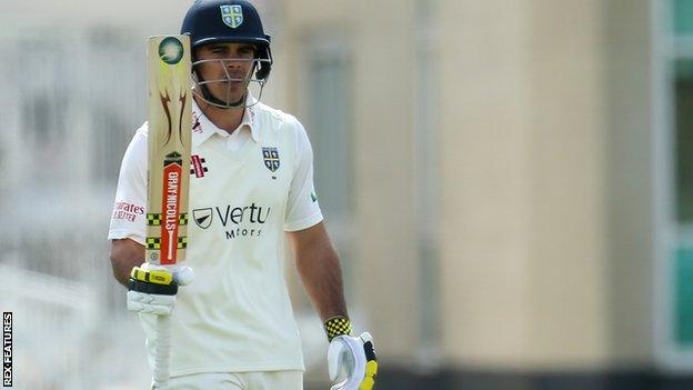 David Bedingham makes a half-century for Durham