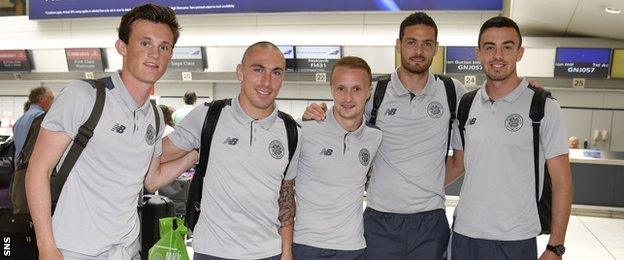 Celtic flew out to Israel on Sunday