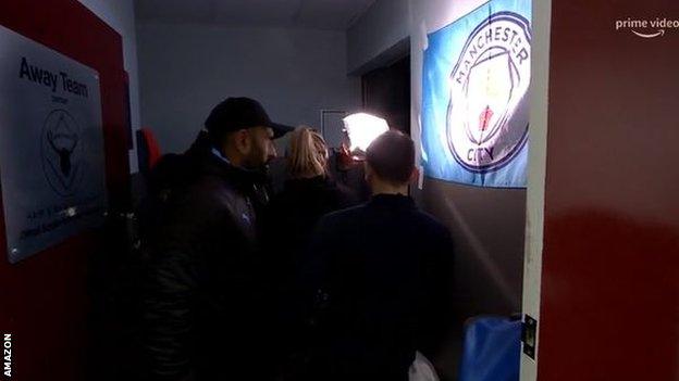 Manchester City played Burnley in the Premier League on Tuesday and the lights were broken in the dressing room