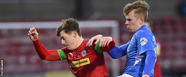 Glenavon's 1-1 draw with Cliftonville means they have 14 points from 12 league matches