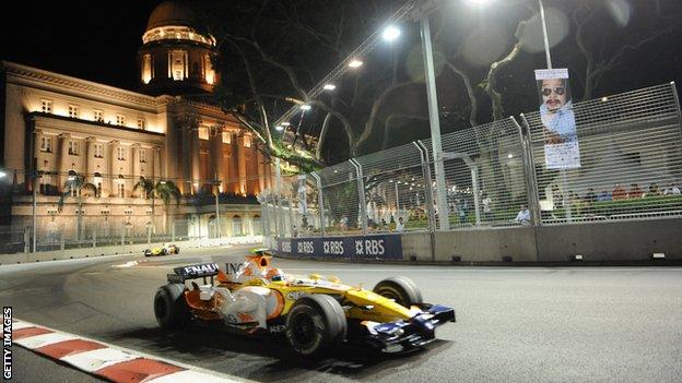 Nelson Piquet Jr Singapore 2008