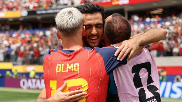 Spain celebrate