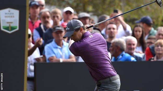 Matthew Fitzpatrick in the third round at the Italian Open