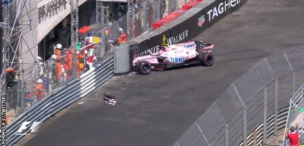 Ocon crash