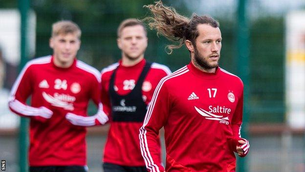 Aberdeen striker Stevie May