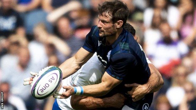 Peter Horne has scored five tries in 42 appearances for Scotland