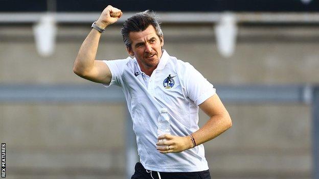 Bristol Rovers manager Joey Barton