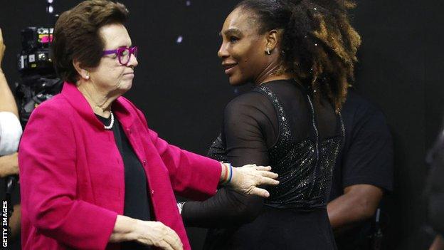 Billie Jean King and Serena Williams