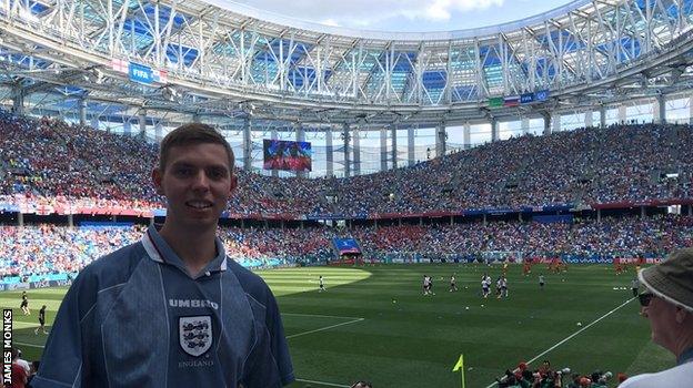 England fan James Monks