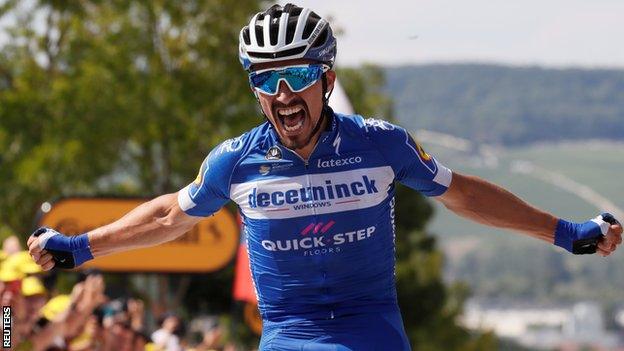 Julian Alaphilippe wins stage three of the 2019 Tour de France