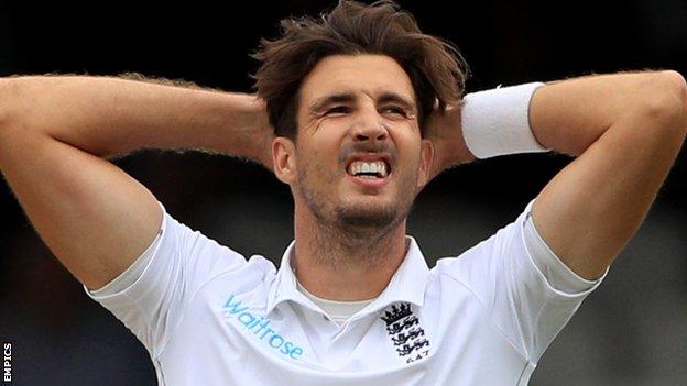 England fast bowler Steven Finn