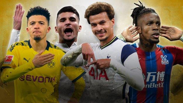 Jadon Sancho, Houssem Aouar, Dele Alli and Wilfried Zaha are among those who could move on transfer deadline day