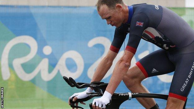 Chris Froome cycling for Britain at 2016 Rio Olympics