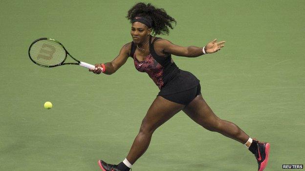 Serena Williams playing