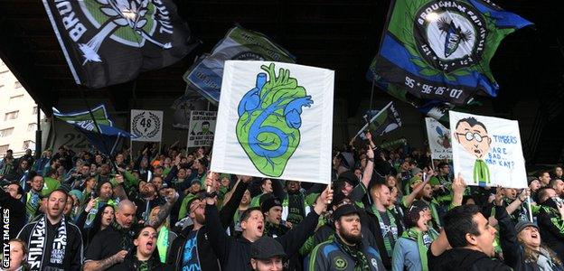 Seattle Sounders FC fans