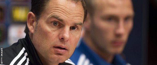 Ajax manager Frank de Boer is well versed in Ajax's approach to developing their own young players