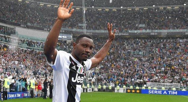 Kwadwo Asamoah in action for Juventus