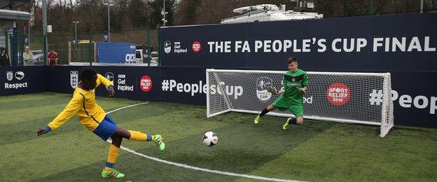 The U16 pan-disability final - between St John's Wood and Chimes - was one of two categories which went to a penalty shootout