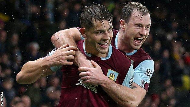 Ashley Barnes and James Tarkowski