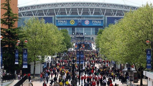 Wembley last hosted the Champions League final in 2013 when Bayern Munich beat Borussia Dortmund