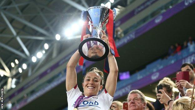 England's Lucy Bronze helped Lyon to victory in last season's Women's Champions League