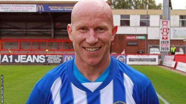 Worcester City striker Lee Hughes