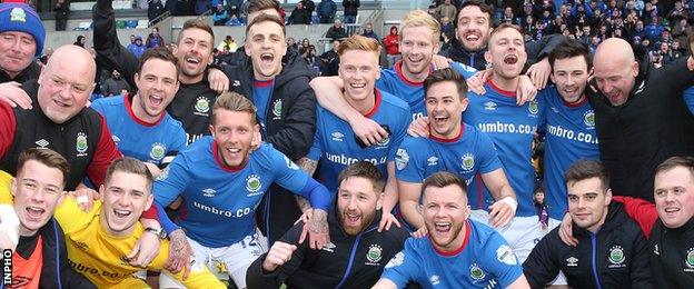 Title holders Linfield are currently top of the Irish Premiership table