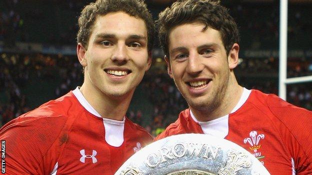 George North and Alex Cuthbert