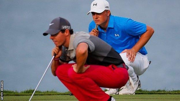 Rory McIlroy and Jordan Spieth