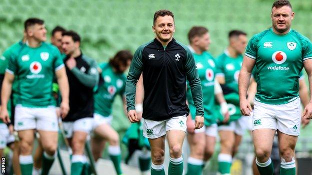 Michael Lowry during Saturday's captain's run at the Aviva Stadium