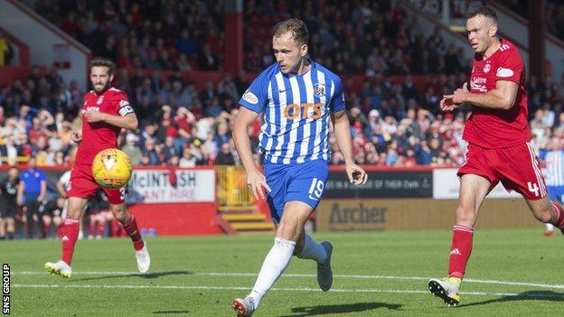 Greg Stewart scored in a Kilmarnock victory at Pittodrie in