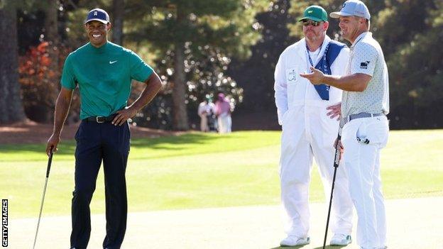 Tiger Woods and Bryson DeChambeau played a practice round together on Monday