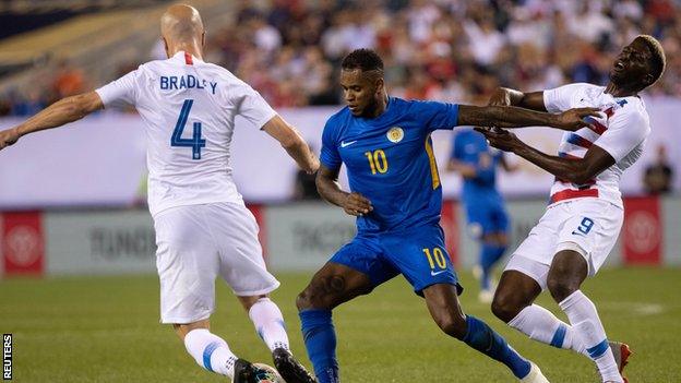 Cardiff midfielder Leandro Bacuna has played 28 times for Curacao and scored 11 goals