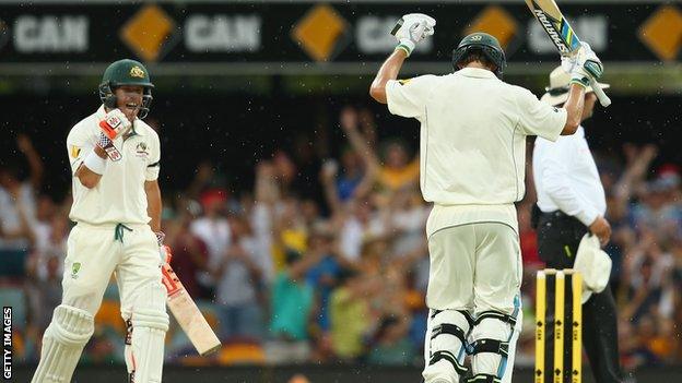 David Warner (left) and Joe Burns