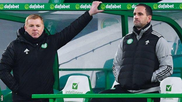 Neil Lennon and John Kennedy