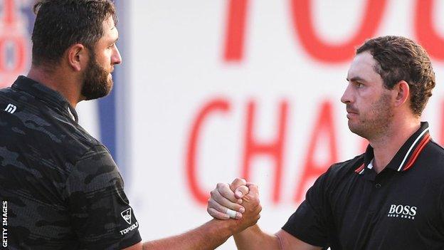 Jon Rahm and Patrick Cantlay at the Tour Championship