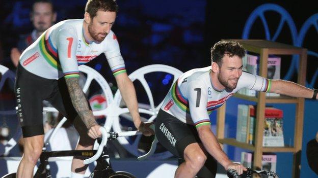 Sir Bradley Wiggins and Mark Cavendish