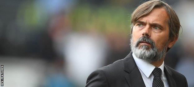 Derby manager Phillips Cocu