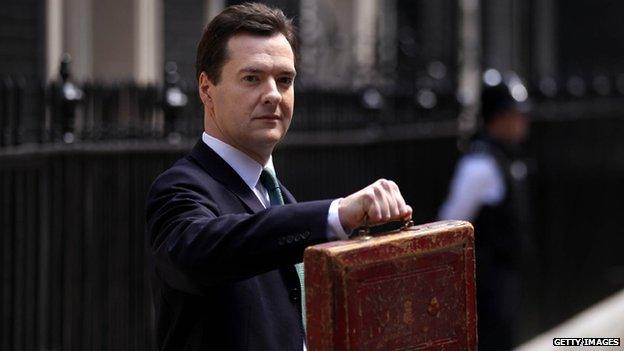 George Osborne stands outside Downing Street ahead of delivering his first budget in 2010