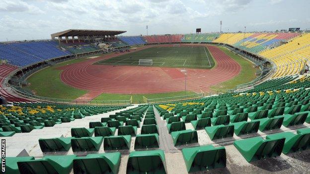 The Teslim Balogun stadium in Lagos