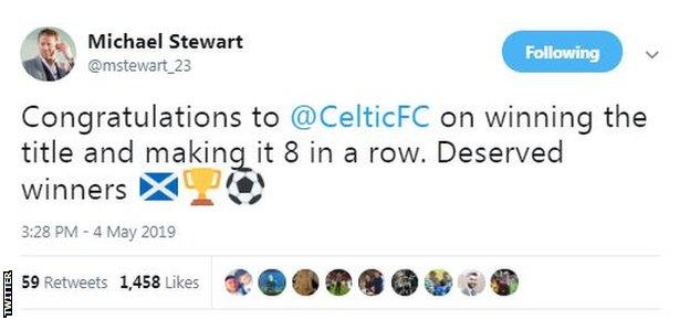 Michael Stewart tweet