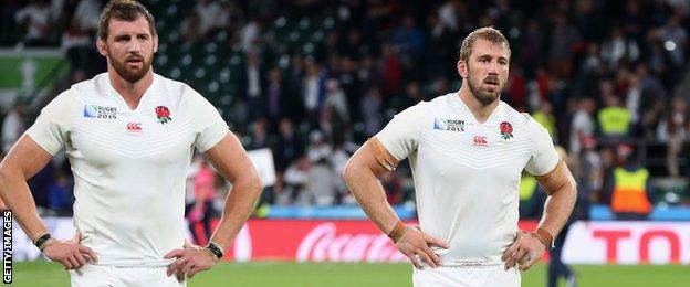 Tom Wood (left) with Chris Robshaw