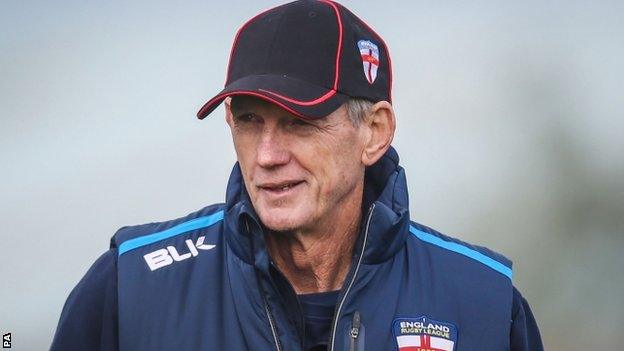 England rugby league coach Wayne Bennett