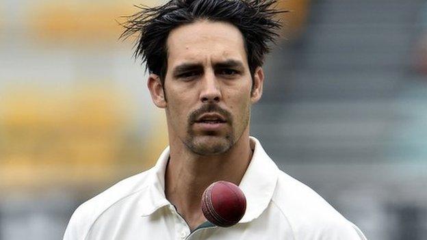 Australian fast bowler Mitchell Johnson