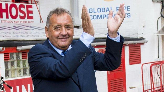 Jimmy Calderwood returned to Pittodrie last year for Jamie Langfield's testimonial game