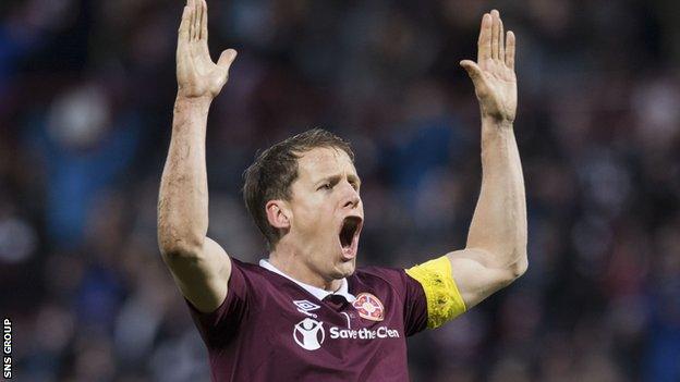 Hearts captain Christophe Berra