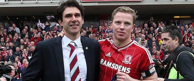 Aitor Karanka and Grant Leadbitter