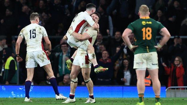 England celebrate