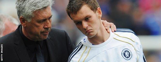Carlo Ancelotti and Josh McEachran